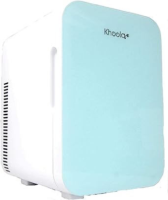 XtremPro KHOOLA Mini Fridge Thermoelectric Cooler and Warmer AC/DC Powered System – Compact and Portable for Travel, Car, Skincare or Medical Use (10 Liter) (Blue)