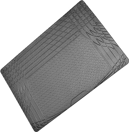 Sakura Black Rubber Boot Mat SS5125 - Protects Your Vehicle Carpet - 120 x 80 cm - Fits All Cars - Trim-to-Fit