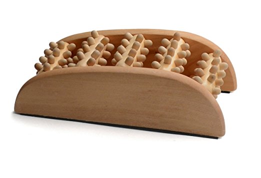 Bamboo Dual Foot Massager Roller for Refresh (Foot)