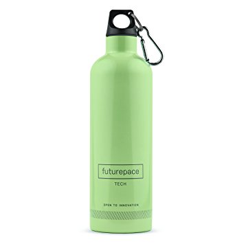 Futurepace Tech Best Insulated Stainless Steel Water Bottle Ð BPA FREE Ð 600 ml - Perfect for Office, Fitness, Gym, Sports, Cycling, Hiking, Camping, Travel