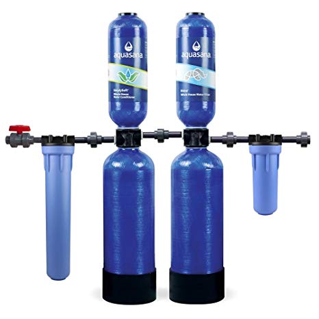 Rhino Series 5-Stage 1,000,000 Gal. Whole House Water Filtration System with Simply Soft Salt-Free Water Softener