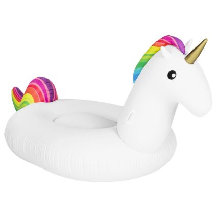 Leisure Giant Inflatable Unicorn Pool Float [Vickea®] Large Outdoor Swimming Pool Floatie Lounge Toy for Adults & Kids