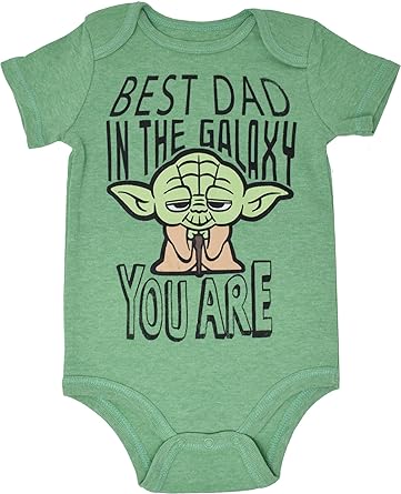 STAR WARS Darth Vader Yoda Baby Bodysuit Newborn to Infant