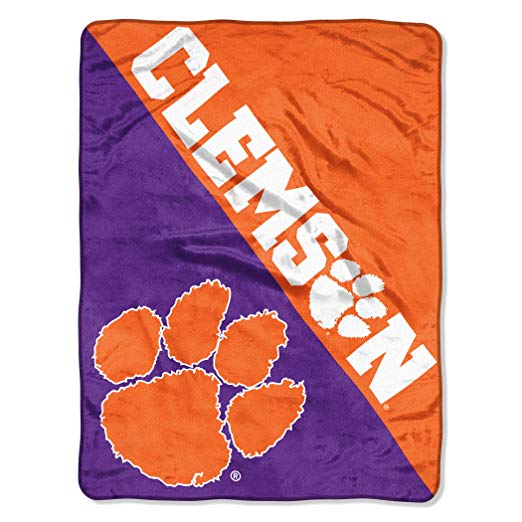 Officially Licensed NCAA "Halftone" Micro Raschel Throw Blanket, 46" x 60", Multi Color