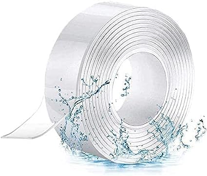 OXO Nano Magic Tape Double Tape Multipurpose Removable Traceless Mounting Adhesive Tape for Walls Washable Reusable Strong Sticky Wall Tape Strips Double Sided Tape SteeL (5 miter)