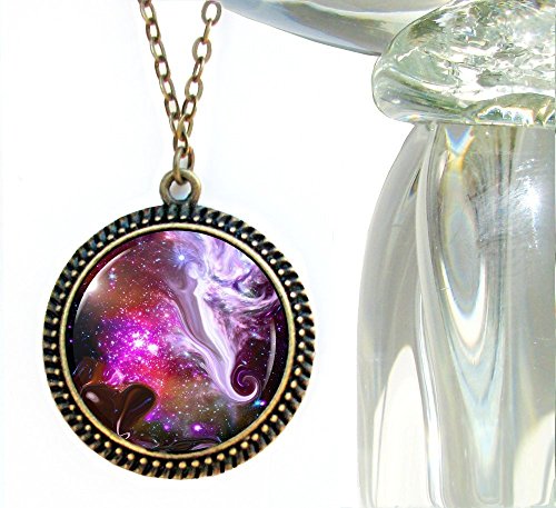 Guardian Angel Necklace, Celestial Art, Chakra Jewelry, "The Guardian"