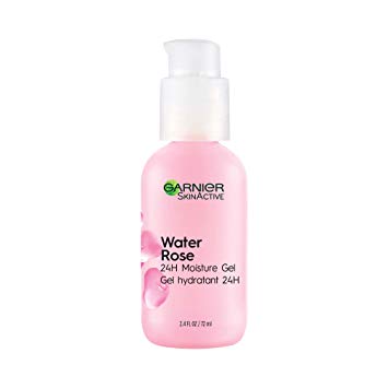 Garnier SkinActive Water Rose 24H Moisture Gel with Rose Water and Hyaluronic Acid, Face Moisturizer, For Normal to Combination Skin, 2.4 Fl Oz