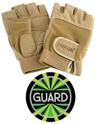Ever-DRI Color Guard Gloves and Guard Decal Bundle (tan or Black)