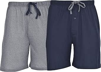 Hanes Men's Jersey Knit Cotton Button Fly Pyjama Sleep Shorts