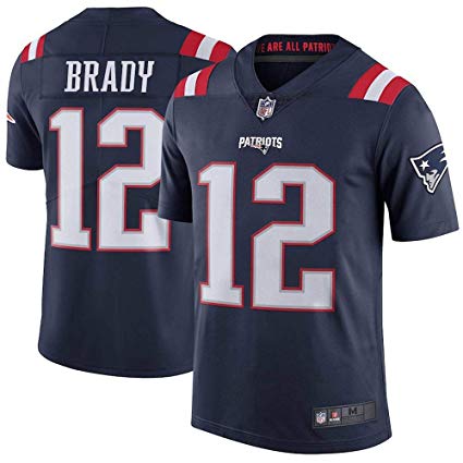 Men’s Tom Brady #12 New England Patriots Limited Navy Stitch Jersey
