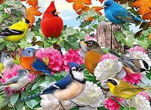 Ravensburger Garden Birds 500 Piece Jigsaw Puzzle for Adults - 12000147 - Handcrafted Tooling, Made in Germany, Every Piece Fits Together Perfectly