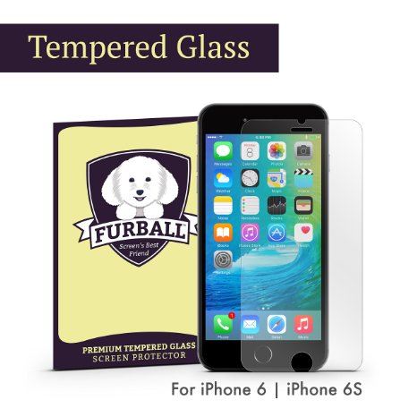 Furball Apple iPhone 6 / iPhone 6S Premium Ballistic Glass Screen Protector. Ultra thin, 99.99% Touch-Screen Accurate. Protect Your Screen from Drops and Scratches