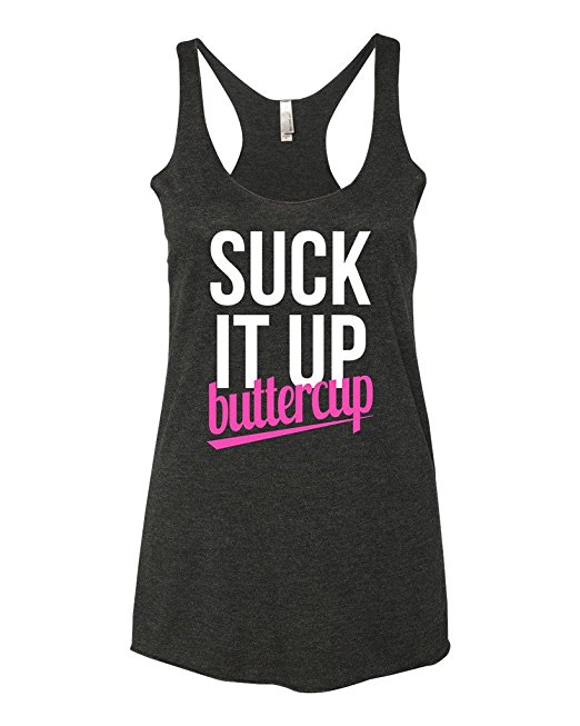Panoware Women's Funny Workout Tank Top | Suck It up Buttercup