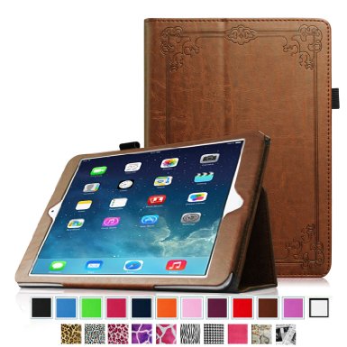 Fintie iPad Air Folio Case - Slim Fit Leather Smart Cover with Auto Sleep  Wake Feature for iPad Air iPad 5th Generation 2013 Model Vintage Antique Bronze