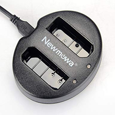 Newmowa Dual USB Charger for Nikon EN-EL14, EN-EL14a and Nikon D3100, D3200, D3300, D3400, D3500, D5100, D5200, D5300, D5500, D5600, DF, P7000, P7100, P7700, P7800