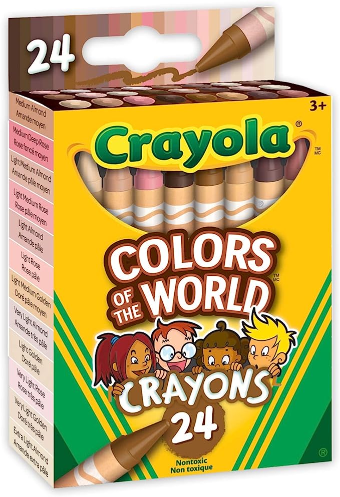 Crayola Colors of The World Skin Tone Crayons, 24 Count