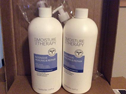 Avon moisture therapy intensive healing & repair body lotion 33.8 fl. oz. lot 2 bottles