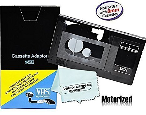 Motorized VHS-C Cassette Adapter For JVC C-P7U CP6BKU C-P6U,Panasonic PV-P1,RCA VCA115   1 VCC113 Micro-Fiber Cloth™