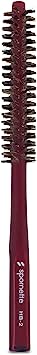 Spornette Mini Styler Boar Bristle 3/4 inch Round Brush #HB-2 for Blowouts, Volume, Styling, Finishing, Curling & Setting Short, Curly, Wavy, Straight, Thick, Normal or Thin Hair on Men & Women