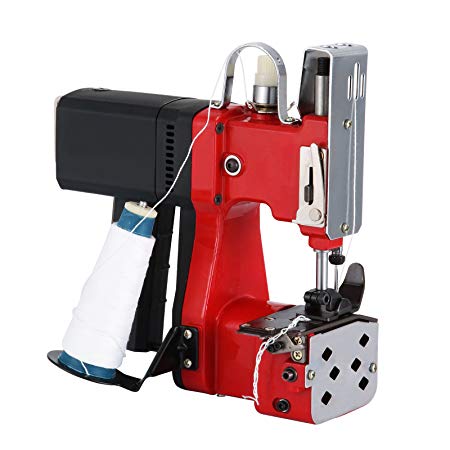 VEVOR Bag Closer Closing Machine 110V Portable Sewing Electric Stitcher Knitted Bag Sealing Closing Packing Machine Closer for Woven Snakeskin Bag Sack (110V)