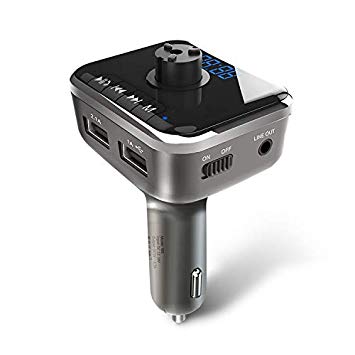 Bluetooth FM Universal Transmitter Car – Multifunctional Wireless Radio Adapter – Hands-Free Calling – Dual USB Ports Charging – Digital LED Display – User-Friendly Interface