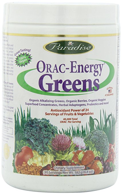 Paradise Herbs Orac Energy Powder, Greens, 182 Gram