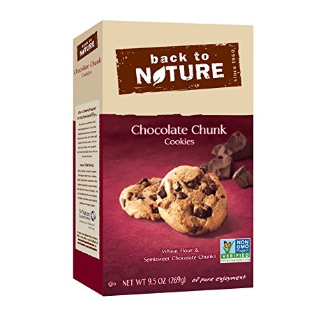 Back To Nature Non GMO, Chocolate Chunk Cookies, 9.5 ounce