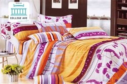 Orange Lily Stream Comforter Set - Twin XL Twin Extra Long