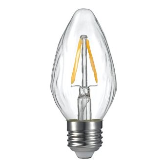 LIGHTSTORY F15 18W LED Filament Bulb - LED Decoration 25W Equivalent E26 Base 2700K Non-dimmable