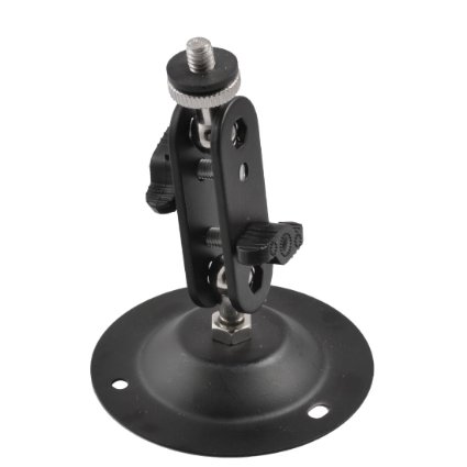 uxcell® 1/4" Metal Wall Mount Bracket Black for CCTV Security Camera
