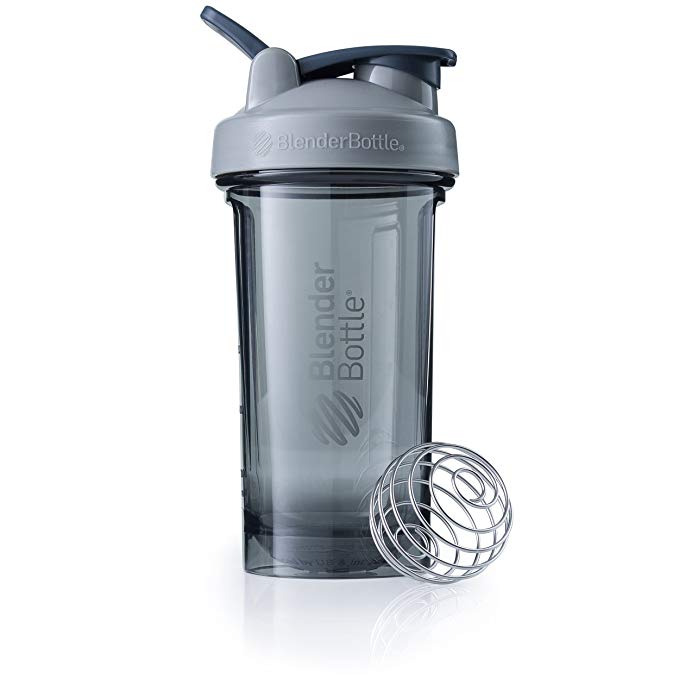 BlenderBottle C03106 Pro24 Shaker Bottle, 24 oz, Pebble Grey