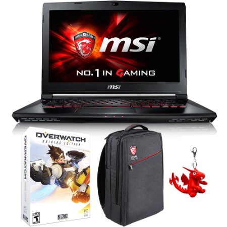 MSI GS Series GS40 Phantom-001 14" Gaming Laptop - Core i7-6700HQ, GeForce GTX 970M, 16 GB RAM, 128 GB SSD, 1 TB HDD   Gaming Bundle