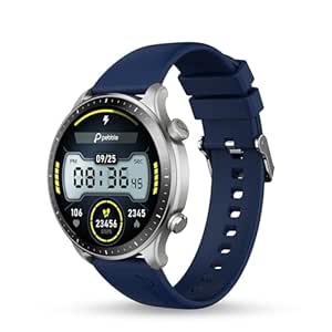 Pebble Cosmos Luxe 3 | 1.43" Amoled Display | BT Calling Smart Watch for Men | Health Suite | Multiple Watch Faces