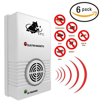 #1 Ultrasonic Pest Repeller - Repels Away Rodents, Mice, Cockroaches, Ants & Spiders - Easy To Use - Amazing 100% Money Back Guarantee - Best Pest Control Device For Indoor Use (6)