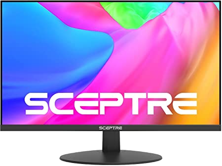 Sceptre IPS 27" LED Gaming Monitor 1920 x 1080p 75Hz 99% sRGB 320 Lux HDMI x2 VGA Build-in Speakers, FPS-RTS Edgeless Black 2021 (E278W-FPT)