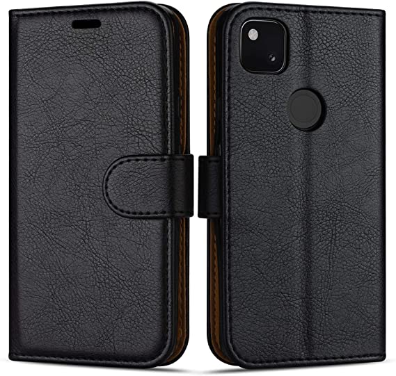 Case Collection Premium Leather Folio Cover for Google Pixel 4a Case (5.81") Magnetic Closure Full Protection Book Design Wallet Flip with [Card Slots] and [Kickstand] for Google Pixel 4a Phone Case