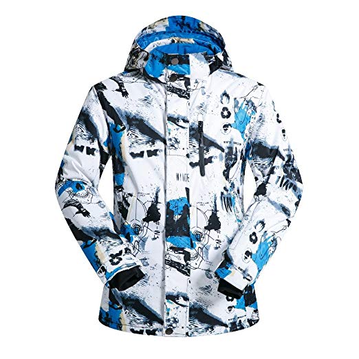 FISOUL Men Fashion Ski Snowboard Jacket Waterproof Windproof Outdoor Coat