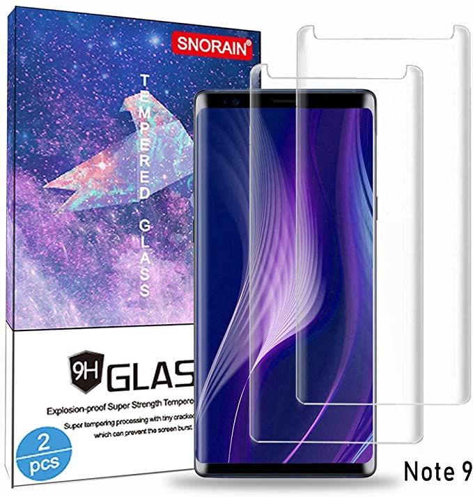 Galaxy Note 9 Screen Protector, (2-Pack) Tempered Glass Screen Protector[Force Resistant Up to 11 Pounds][Easy Bubble-Free] Case Friendly for Samsung Note9