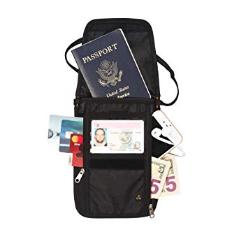 RFID Passport Holder & Neck Wallet/Neck Stash