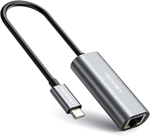 TeckNet USB C to Ethernet Adapter, RJ45 to USB C Type C Gigabit Ethernet Adapter Cable, Gigabit Network LAN Converter 10/100/1000 Mbps for MacBook Mac Pro Mini, iMac, XPS, Surface Pro, Notebook, PC
