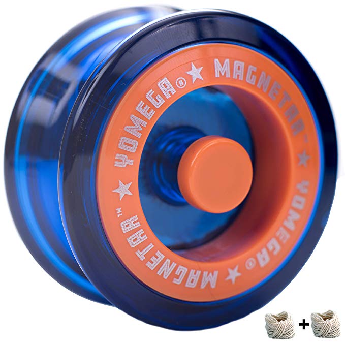 Yomega Magnetar Responsive High Performance Ball Bearing Yoyo for Kids, Designed for Beginners and Advanced String Trick and Looping Play.   Extra 2 Strings.   3 Months Warranty (Blue)