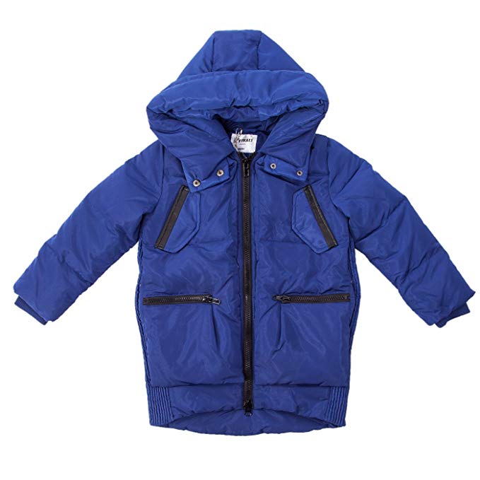 Boys Down Coat, Toddler Kids Lightweight Lite Skiing Parka Puffer Jacket With Hood Packets Outwear Clothes