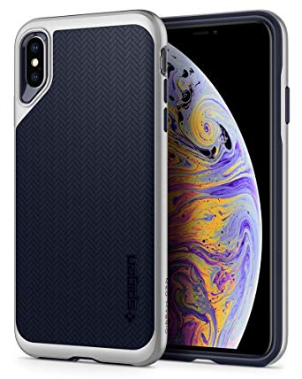 Spigen Neo Hybrid Designed for Apple iPhone Xs MAX Case (2018) - Satin Silver