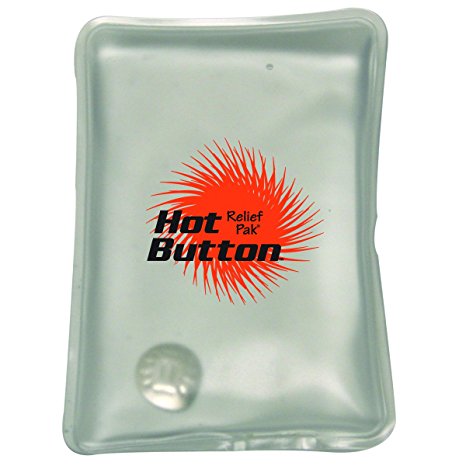 Relief Pak Hot Button Instant Reusable Hot Compress, Small