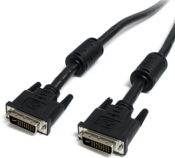 StarTech.com Dual Link DVI-I Cable - 6 ft - Digital and Analog - Male to Male Cable - Computer Monitor Cable - DVI Cord - DVI to DVI Cable (DVIIDMM6),Black