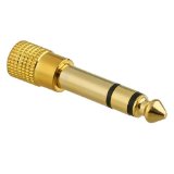 iMBAPrice Premium High Quality Adapter STEREO GOLD Plug 14 63mm Male to 18 35mm Female - Gold Plated - Lifetime Warranty
