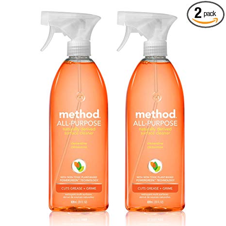 Method All Purpose Cleaning Spray 28oz, Clementine (Pack of 2)
