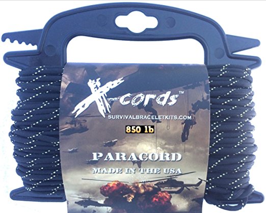 X-cords Paracord 850 Lb Stronger Than 550 and 750 Made By Us Government Certified Contractor