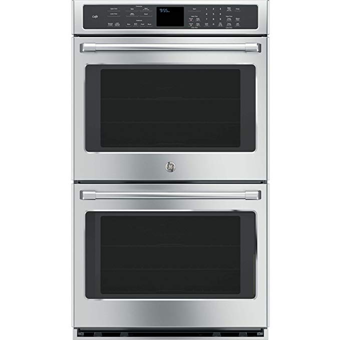 GE CT9550SHSS Cafe 30" Stainless Steel Electric Double Wall Oven - Convection