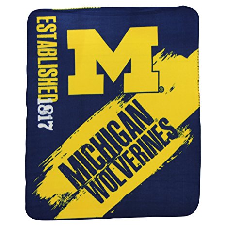 NCAA Collegiate School Logo Fleece Blanket